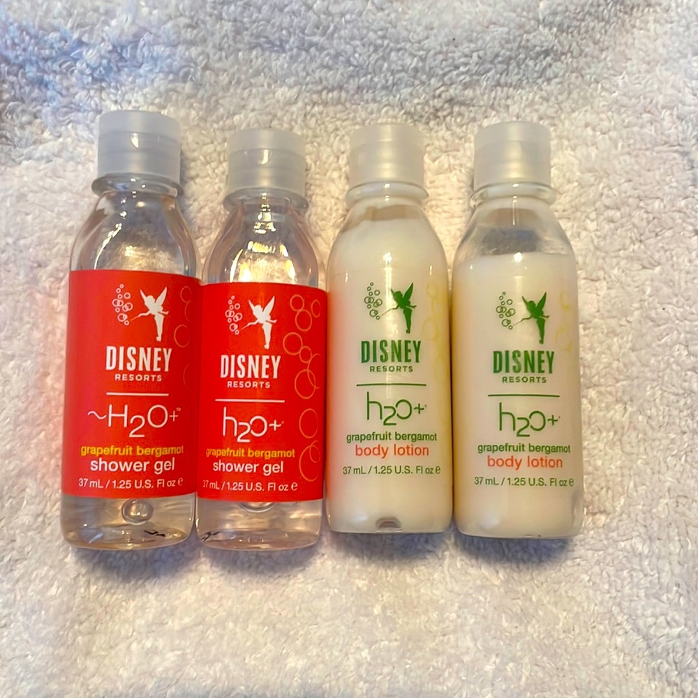 Disney H2O + grapefruit, Bergamont, shower gel and body lotion new 2 each